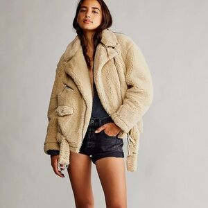 Free People So Cozy Slouchy Moto Jacket